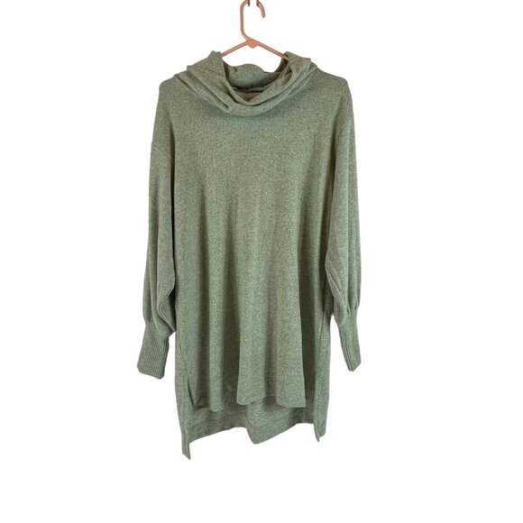 Anthropologie Sweaters - Maeve Anthropologie Oversized Cowl Neck Moss Sweater Sz Small Womens Soft Tunic